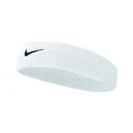 Nike Option Access Swoosh Headband Wh/Bk Fascetta Spugna Bianca - Giuglar