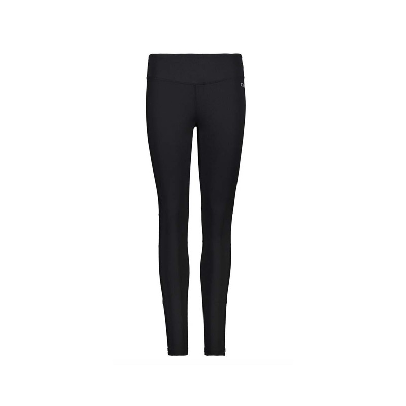 Woman Long Tights Fuseaux Running Nero Donna