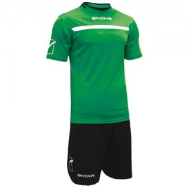 Kit One Completo Calcio Nero/Verde Uomo