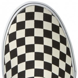 Vans Classic Slip-On Blk/Wht Checkerboard/White Slip-On Bianca Uomo-Giuglar Shop