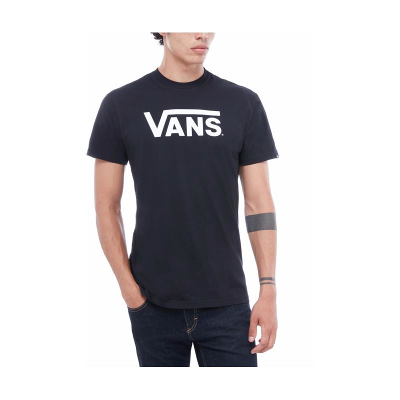 Mn Vans Classic T-Shirt M/M Nera Logo Classico Uomo-Giuglar Shop
