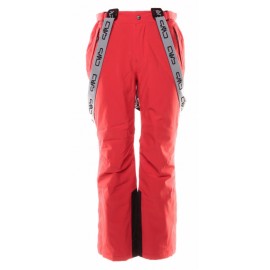 Cmp Pantalone Sci Con Bretelle Stretch Rosso Uomo-Giuglar Shop