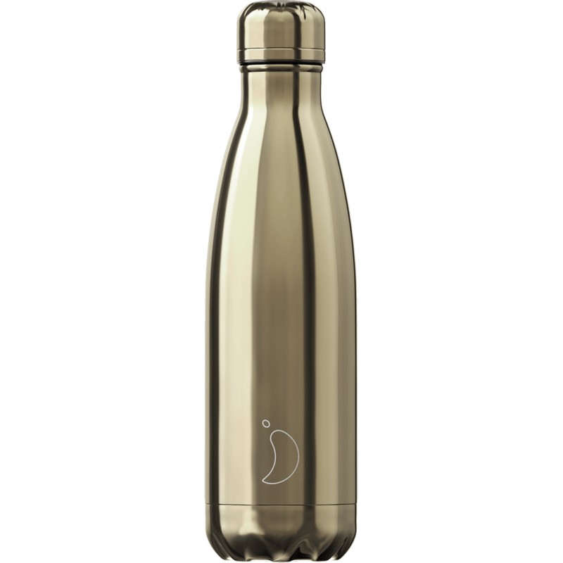 Bottiglia 500Ml Chrome Gold Oro Specchiato - Giuglar Shop