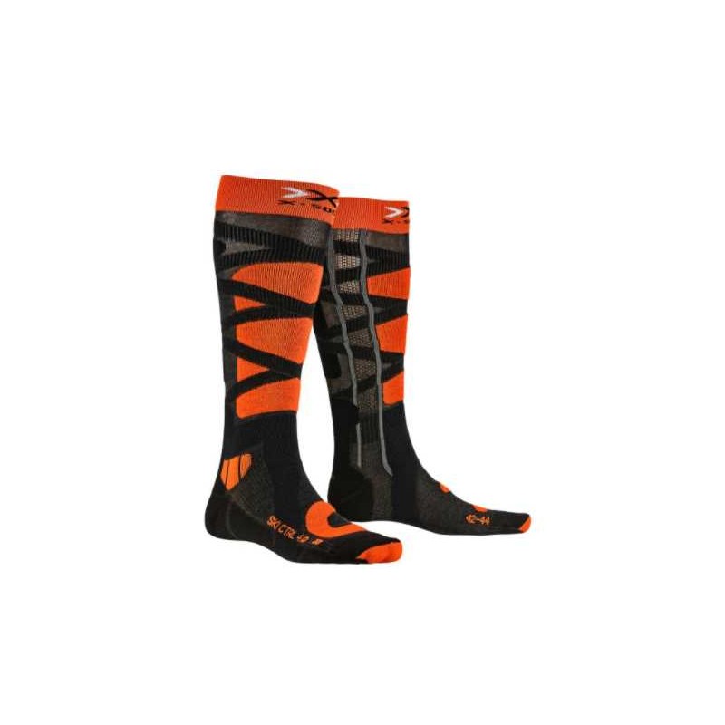 X-bionic X-Socks Ski Control 4.0 Antracite Mel/Arancio Uomo - Giuglar Shop