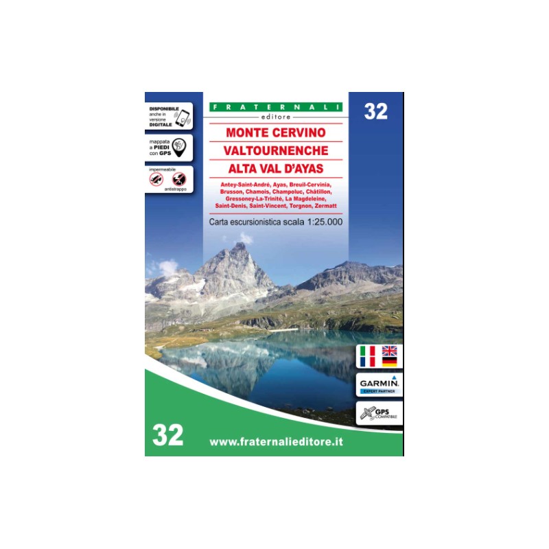 Fraternali Editore Cartina Monte Cervino, Valtournenche, Alta Val D Ayas-Giuglar Shop