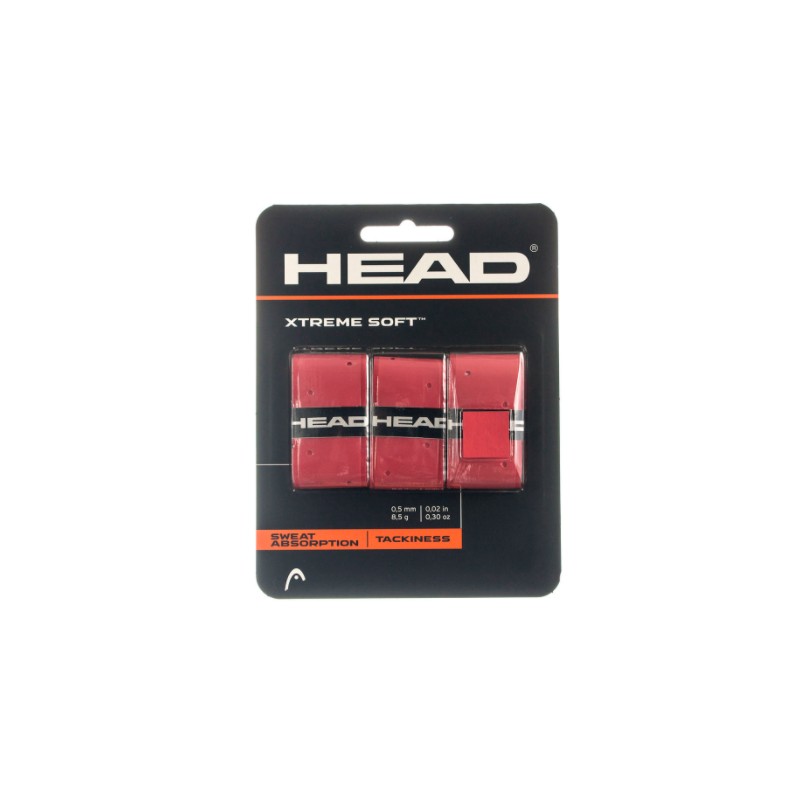 Head Xtreme Soft Cover Grip Rosso 3Pz-Giuglar Shop
