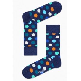 Happy Socks Big Dot Sock Blu Mel Pois Azz/Panna/Arancio-Giuglar Shop