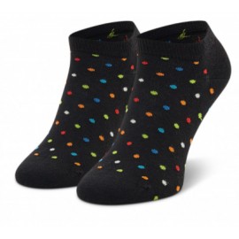 Happy Socks Mini Dot Low Sock Nera Pois Multicolor-Giuglar Shop
