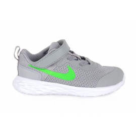 Nike Junior Nike Revolution 6 Nn (Tdv) Lt Smoke Grey/Green Strike Junior - Giuglar Shop
