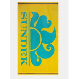 Sundek New Classic Logo Telo Mare Giallo/Azzurro-Giuglar Shop