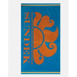 Sundek New Classic Logo Telo Mare Azzurro/Arancio-Giuglar Shop
