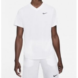 Nike M Nkct Df Vctry Top T-Shirt M/M Scollo V Dri Fit Bianca Uomo - Giuglar Shop