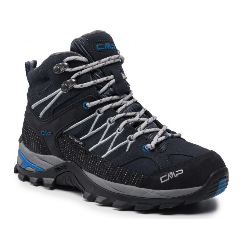 Cmp Rigel Mid Trekking Shoe Wp B.Blue/Cemento Uomo - Giuglar Shop