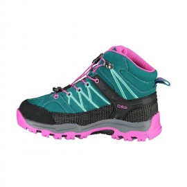Cmp Kids Rigel Mid Trekking Shoes Wp Lake/Pink Fluo Junior - Giuglar Shop