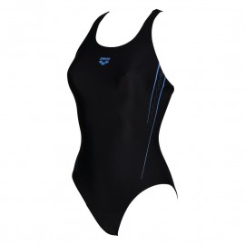 Arena Women'S Swimsuit V Back Graphic Costume Intero Nero/Azz Donna - Giuglar Shop