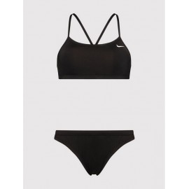 Nike Racerback Bikini Set Black Top+Slip Nero Donna - Giuglar Shop
