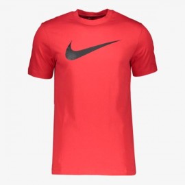 Nike M Nsw Tee Icon Swoosh T-Shirt M/M Rossa Logo Grande Nero Uomo - Giuglar Shop