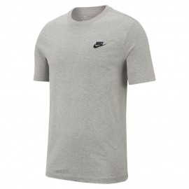 Nike M Nsw Club T-Shirt M/M Grigia Mel Logo Piccolo Uomo - Giuglar Shop