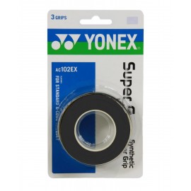 Yonex Ac 102Ex Super Grap Overgrip Nero 3Pz - Giuglar Shop