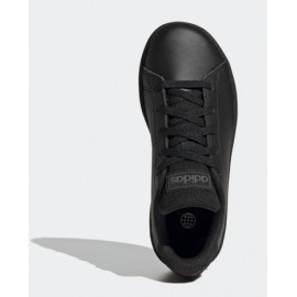 Adidas Junior Advantage K Scarpa Pelle Nera Junior - Giuglar Shop