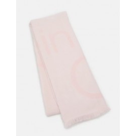 Calvin Klein Accessori Allover Logo Blanket 100X200 Pink Aop Pashmina Rosa Logo - Giuglar Shop