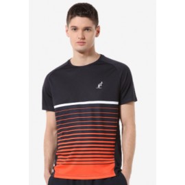 Australian T-Shirt M/M  Ace Blu Righe Arancio Uomo - Giuglar Shop