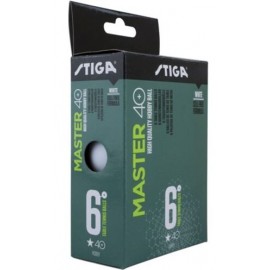 Toorx Stiga Master 40 Pack 6 Palline Ping Pong Bianco - Giuglar