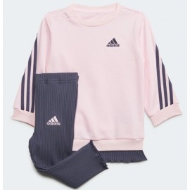Adidas Junior I Fi Girls Set Pink/Snav Tuta Cot Garz+Leggings Rosa Baby Bimba - Giuglar