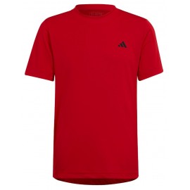 Adidas Junior B Club Tee Scarlet T-Shirt M/M Tennis Rossa Junior Bimbo - Giuglar