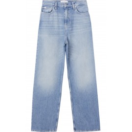 Calvin Klein Jeans High Rise Relaxed Jeans Denim Chiaro Donna - Giuglar Shop