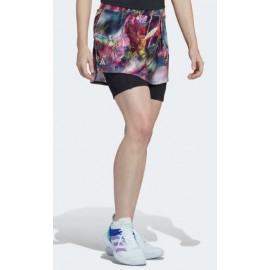 Adidas Mel Skirt Gonna Tennis Mesh Fantasia Multicolor Donna - Giuglar