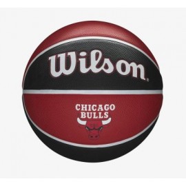 Wilson Nba Team Tribute Bskt Chi Bulls Pallone Basket Nero/Rosso - Giuglar