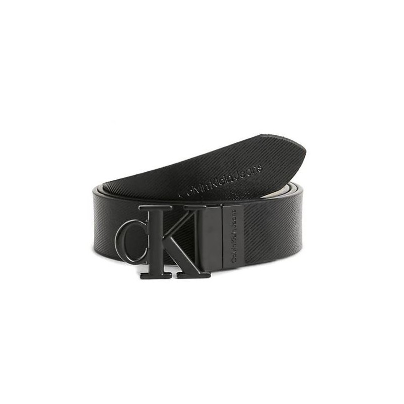 Calvin Klein Accessori Mono Hw Reversib. Belt Pu 30Mm Black/Ancient White Cintura Donna - Giuglar