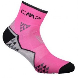 Cmp Trail Sock Skinlife Pink Fluo/Nero Calza Caviglia - Giuglar Shop