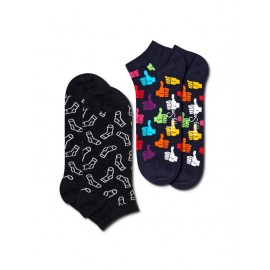 Happy Socks 2-Pack Thumbs Up Low Sock 2 Calze Caviglia Pollice/Calzini - Giuglar Shop
