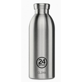 24bottles Clima Bottle 050 Brushed Steel - Giuglar