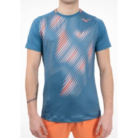 Mizuno Shadow Graphic Tee T-Shirt M/M Tennis C Da Zucch/Arancio Uomo - Giuglar