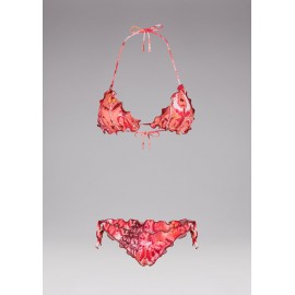 Effek Bikini Triangolo Fantasia Arancio/Fuxia Donna - Giuglar Shop