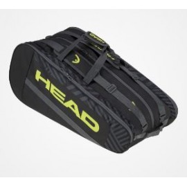 Head Base Racquet Bag L Black/Yellow - Giuglar