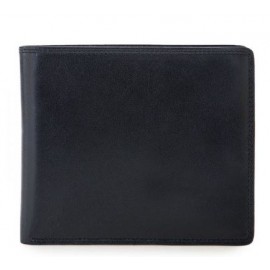 Mywalit Large Flap Wallet W/Brite Lite Black/Blue - Giuglar