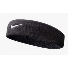Nike Option Access Swoosh Headband Bk/Wh Fascetta Spugna Nera - Giuglar