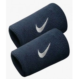 Nike Option Access Swoosh Dw Wristbands Ob/Wh Coppia Polsini Spugna Alti Blu - Giuglar