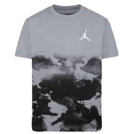 Nike Jordan Watercolor Fade Up Ss Stealth T-Shirt M/M Gri/Ner Junior Bimbo - Giuglar