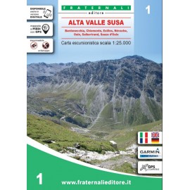 Fraternali Editore Cartina Alta Valle Susa - Giuglar