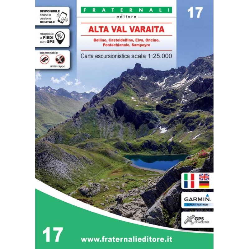 Fraternali Editore Cartina Alta Val Varaita - Giuglar