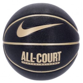 Nike Option Access Everyday All Court 07 Bk/Mg/Mg Pallone Basket Nero/Oro - Giuglar