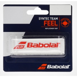 Babolat Syntec Team X1 Grip Bianco/Rosso - Giuglar