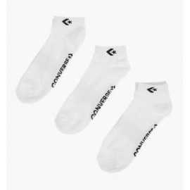 Converse Pacco 3 Calze Caviglia Bianche Logo/Scritte Nere - Giuglar
