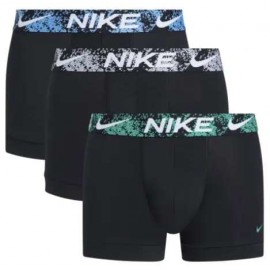 Nike Trunk 3Pk Boxer Neri Elastico Camo Ver/Blu/Gri Uomo - Giuglar