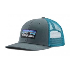 Patagonia P-6 Logo Trucker Hat Nouveau Green Cappellino Visiera Verde - Giuglar